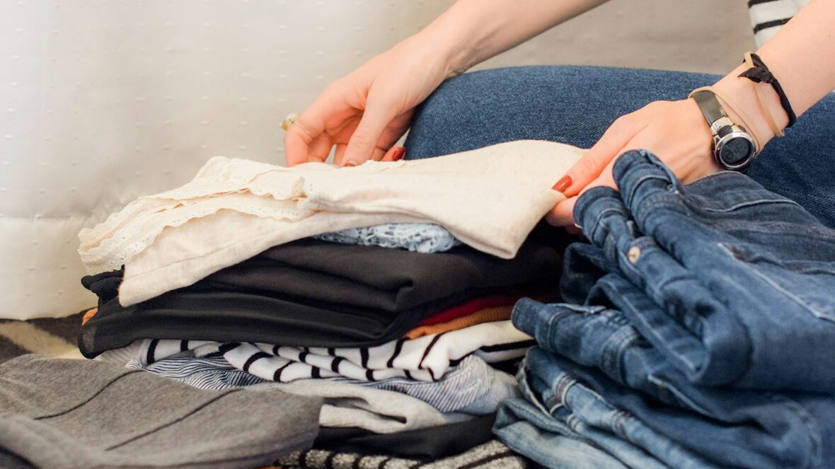 assorted-color apparels